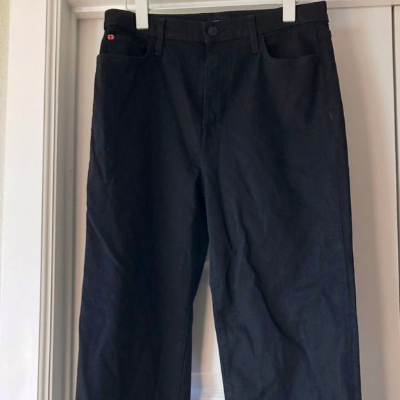 NWT HUDSON JEANS Noa Black Mid Rise Straight Leg Crop Jeans SZ 30 = US 10 - Picture 3 of 8